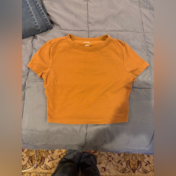 Wild Fable Rust Orange Cropped Tee – Size Small - Picture 1 of 3